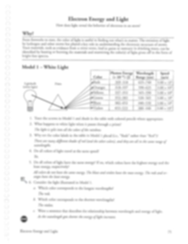 12 Electron Energy And Light S ANSWERS pdf Electron Energy And Light 