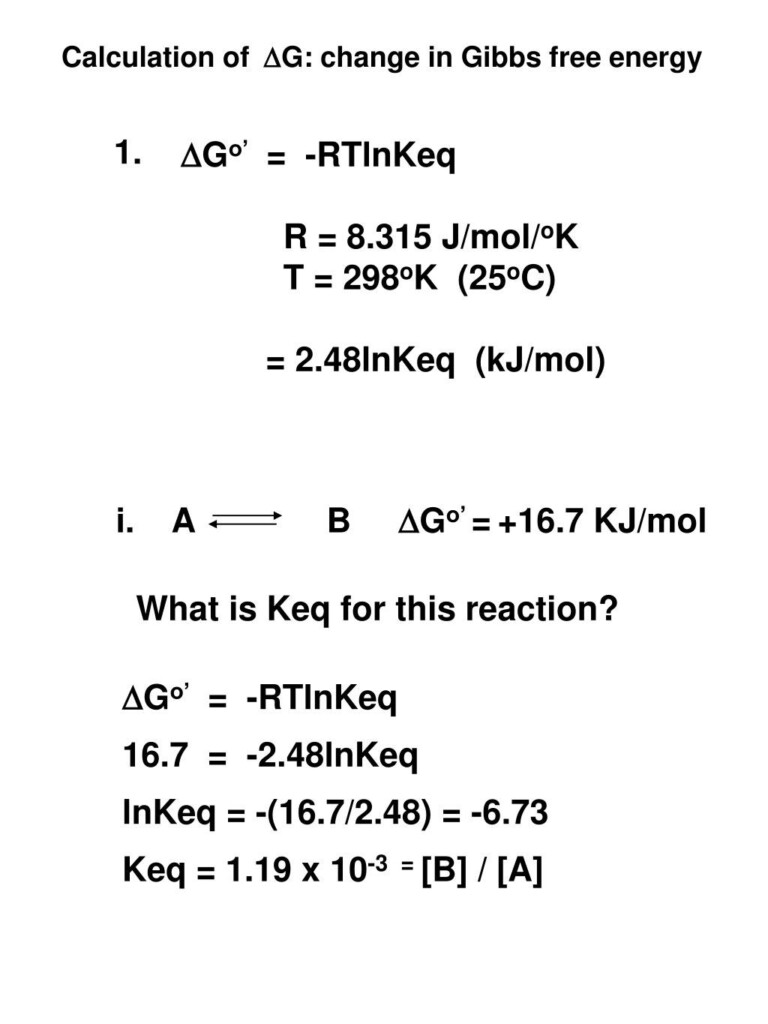 30 Gibbs Free Energy Worksheet Education Template