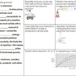 34 Rates Of Reaction Worksheet Support Worksheet