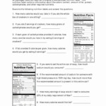 50 Nutrition Label Worksheet Answer Key In 2020 With Images