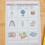 6th Grade Energy Transformation Worksheet Answer Key Thekidsworksheet