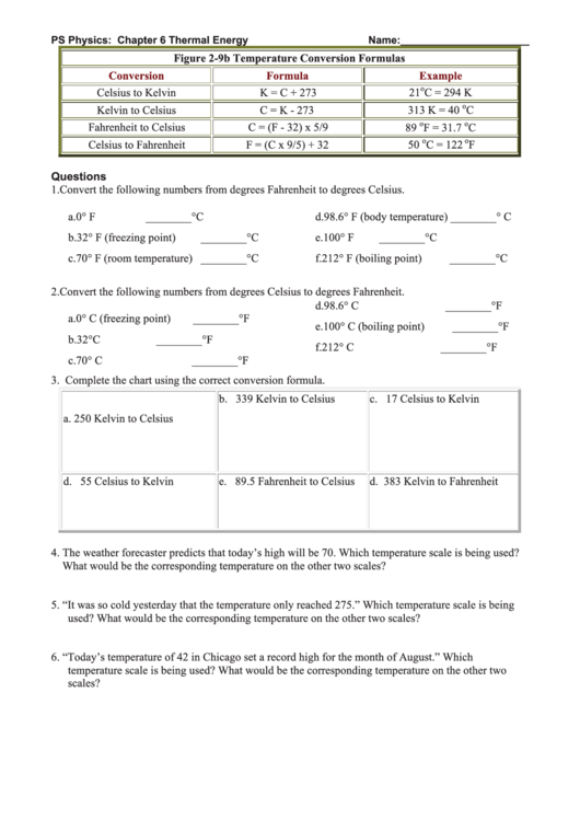 72 Physics Worksheet Templates Free To Download In PDF