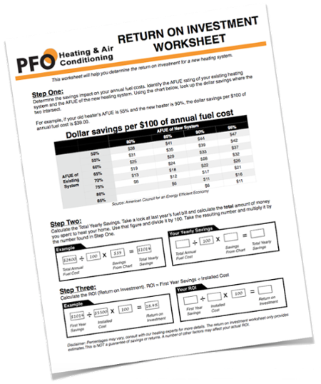 Calculate The ROI On A New Heating System With An Easy Worksheet