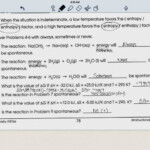 Chemistry Blog Entropy Gibbs Free Energy Worksheet 4 10