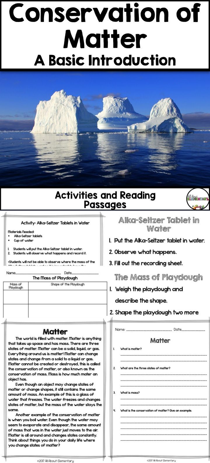 Conservation Of Energy Reading Passages And Activities Conservation 