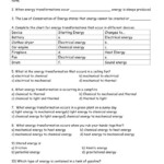 Conservation Of Mechanical Energy Worksheet Briefencounters