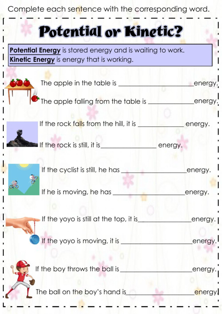 Ejercicio De Potential And Kinetic Energy