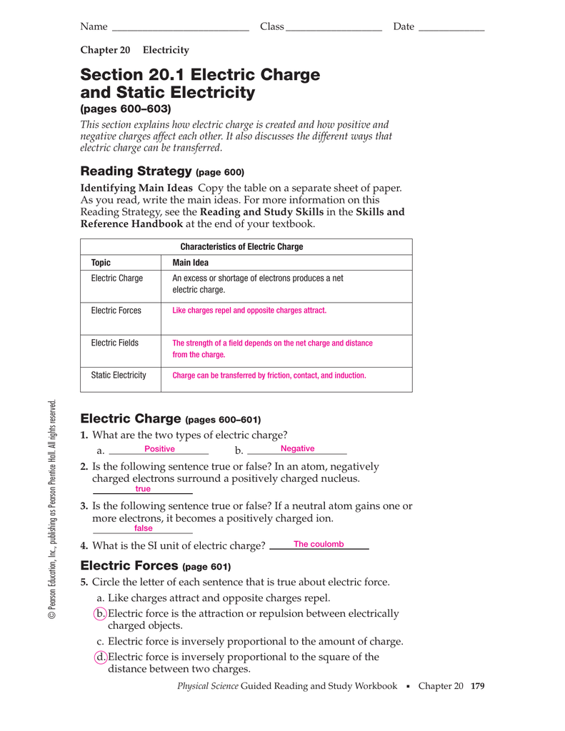 Electricity Review Worksheet Answers Nidecmege