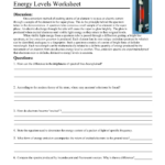 Emission Spectra And Energy Levels Worksheet Answers Db excel