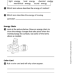 Energy And Matter Section 6 Assessment Energy Changes Physics Worksheet