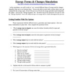 Energy Forms And Changes Simulation Phet Lab Answer Key My PDF