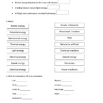 Energy Interactive Worksheet For 5th Grade