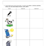 Energy Transformations Worksheet