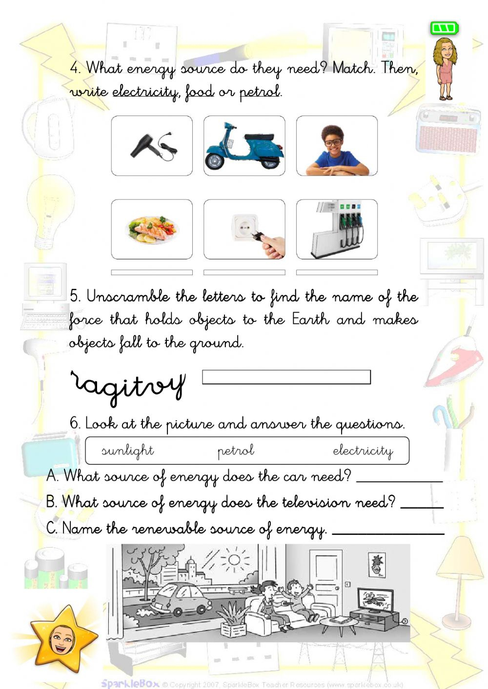 Forces And Energy Worksheet