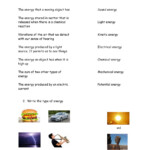 Forms Of Energy Interactive Worksheet