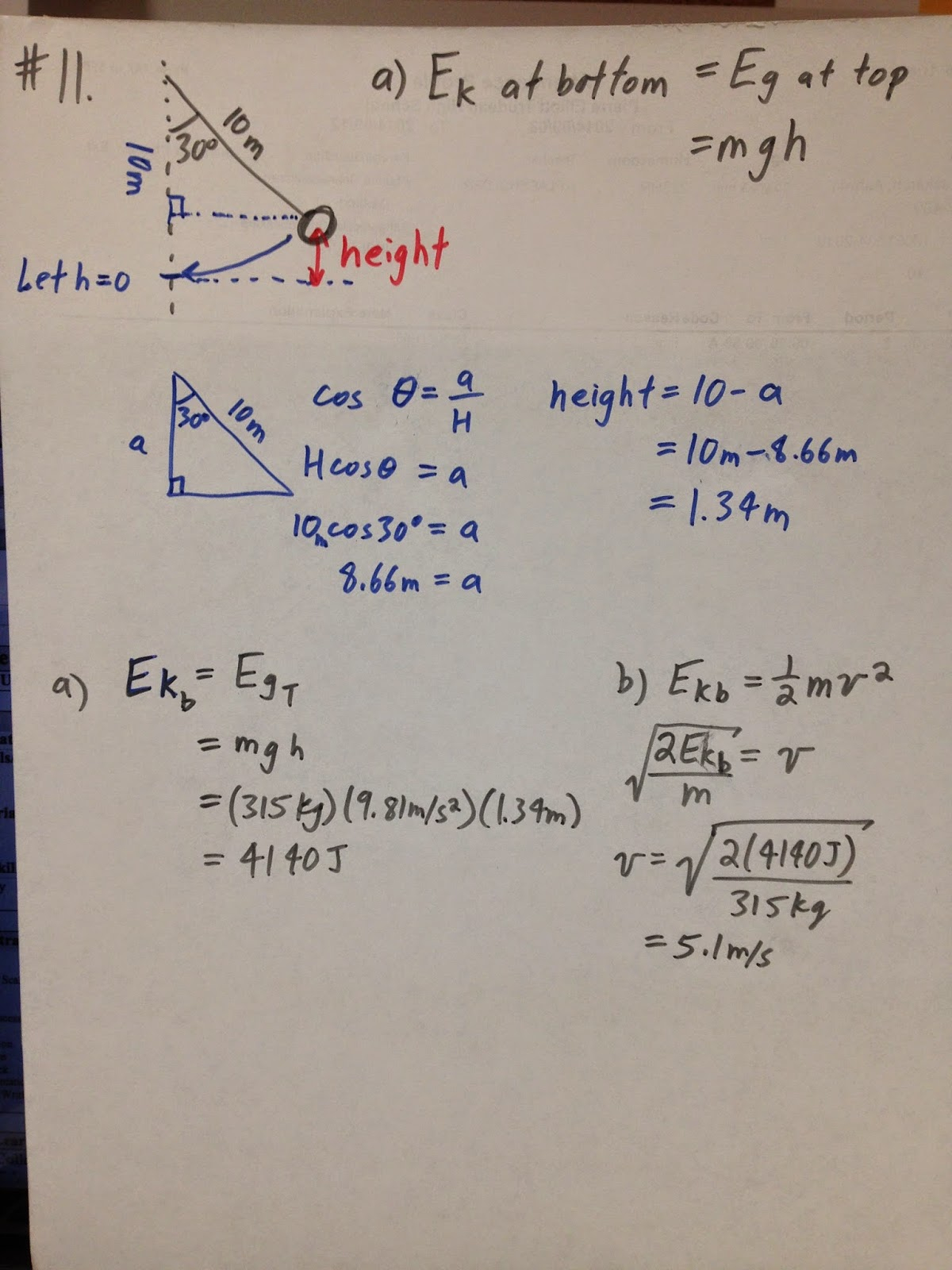 Grade 11 Physics Nov 7 Conservation Of Energy