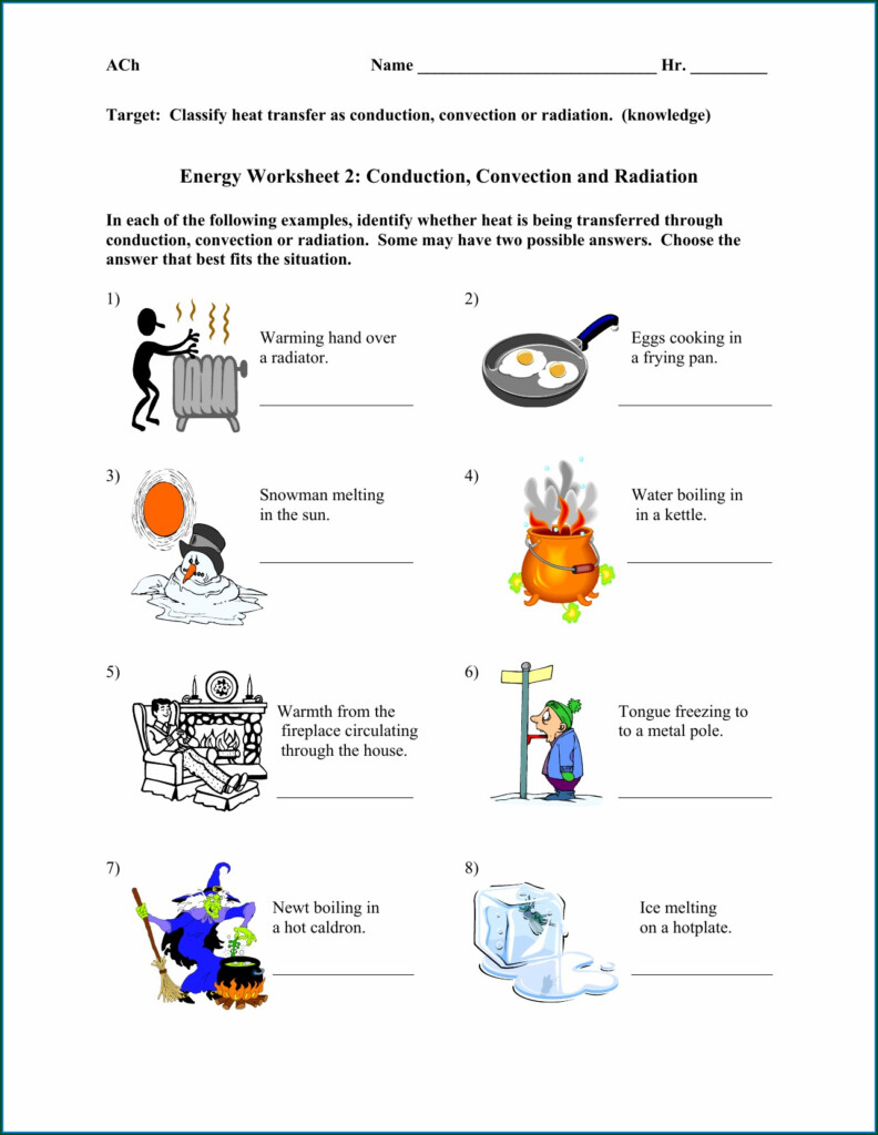 Heat Energy 3rd Grade Worksheets Worksheet Resume Examples