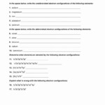 Intro To Electron Configuration Worksheet Answer Key Worksheet Energy