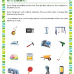 Is It Electric View Free 1st Grade Science Worksheets SoD