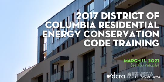 Join Us Virtually 2017 District Of Columbia Residential Energy 