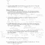 Potential And Kinetic Energy Practice Problems Worksheet Answers