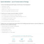 Quiz Worksheet Law Of Conservation Of Energy Study