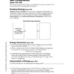 Section 152 Energy Conversion And Conservation Worksheet Db excel