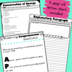 Shared Reading Text And Lessons CONSERVATION OF ENERGY Grade 5 And 6