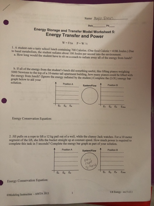 Solved Name Haye Ena Date Energy Storage And Transfer Mod Chegg