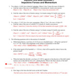 The Law Of Conservation Of Momentum Worksheet Answers Cstephenmurray