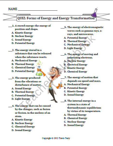 The Tterry23 Shop On TeachersNotebook Energy Transformations 