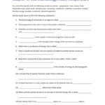 Thermal Energy Temperature And Heat Worksheet Db excel