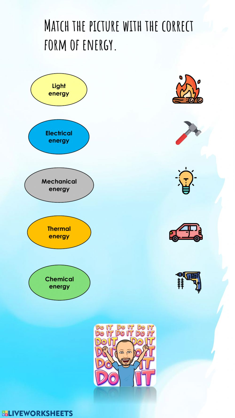 Types Of Energy Matching Worksheet Chapter 3 Calculation Of The 