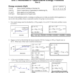 Unit 3 Worksheet 3 Quantitative Energy Problems Answers Pdf Worksheet