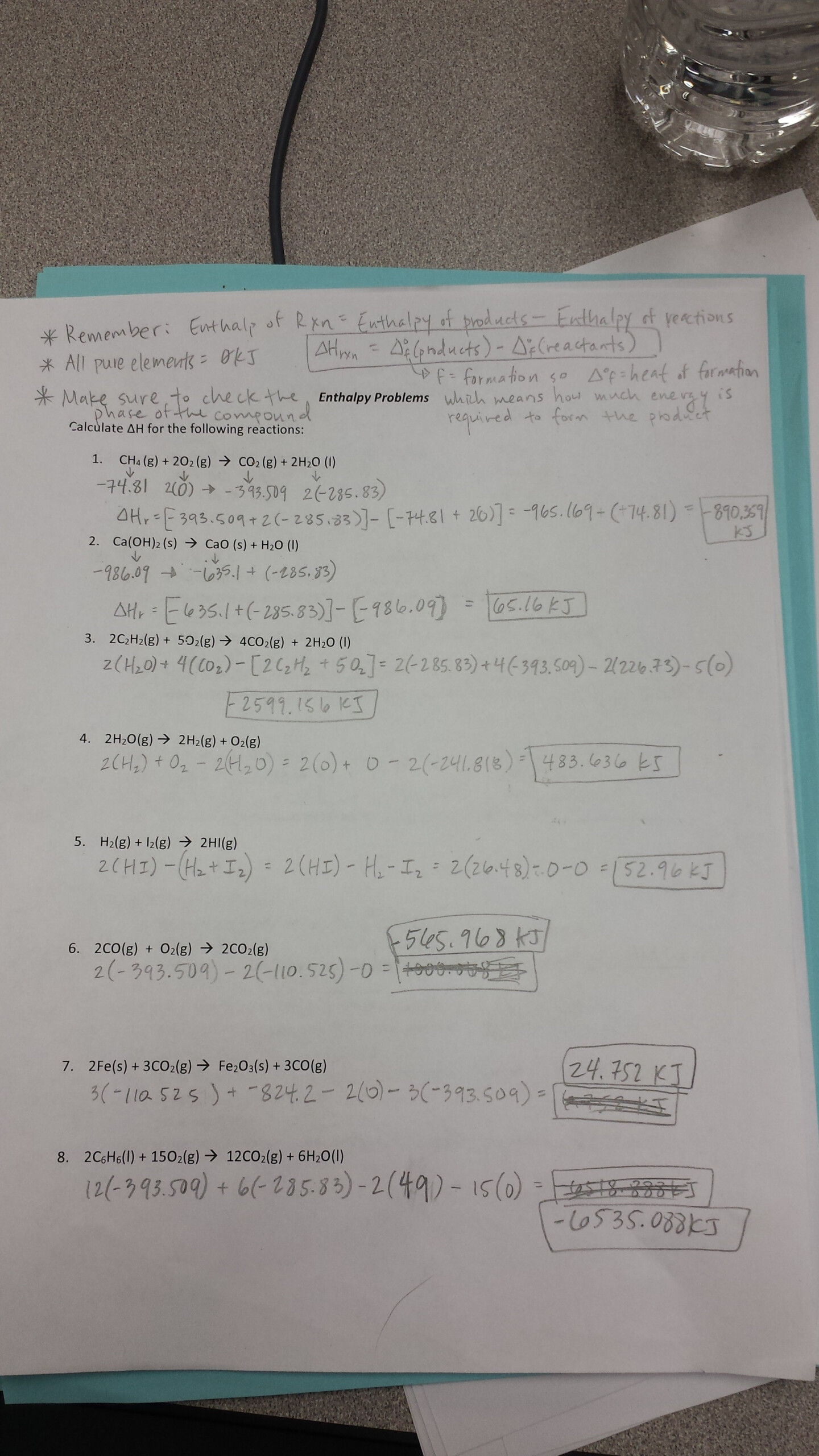 Unit 3 Worksheet 3 Quantitative Energy Problems Answers