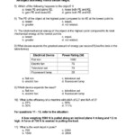 Work Energy And Power Worksheet Answers Physics Classroom