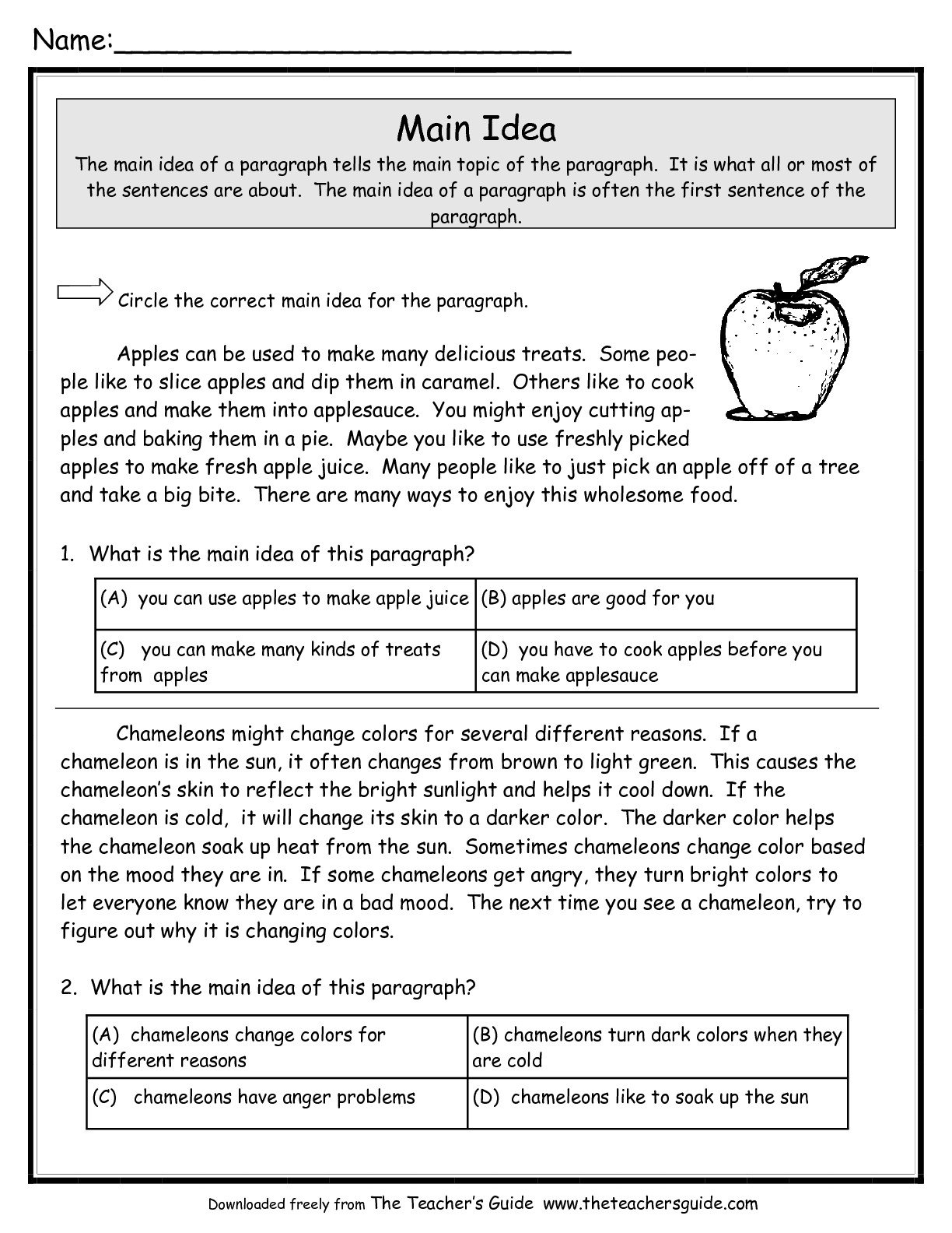 10 Cute Main Idea Activities 2Nd Grade 2022