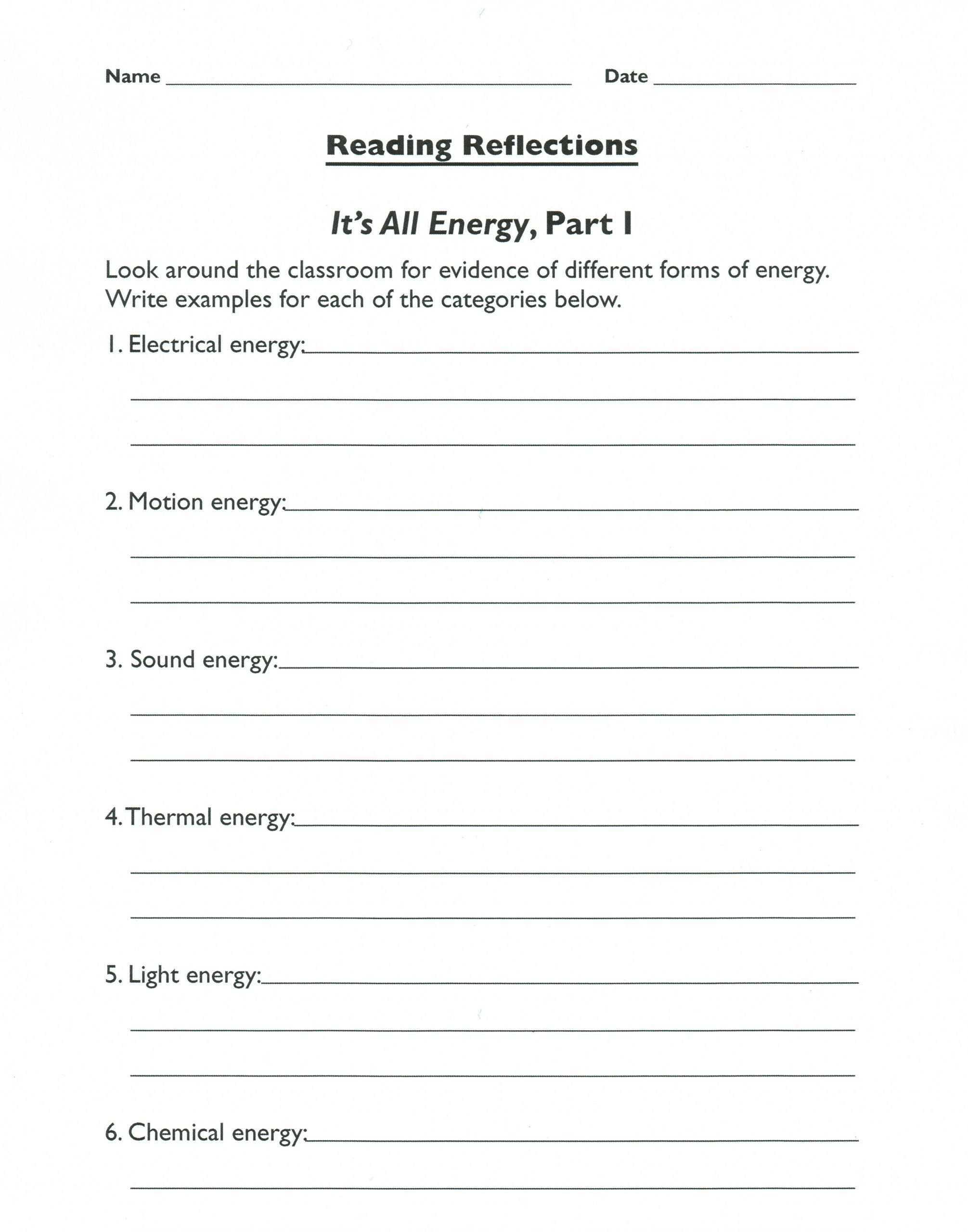 20 Sound Energy Worksheets 4th Grade Worksheet From Home