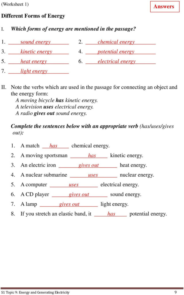 30 Electrical Power Worksheet Answers Education Template