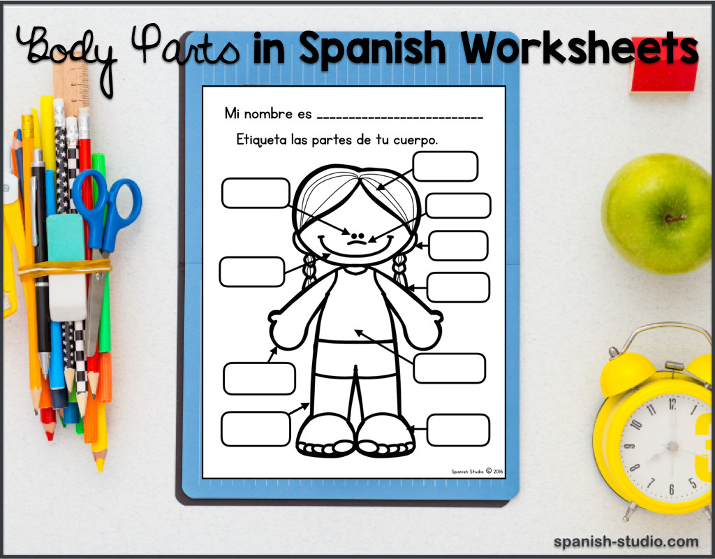 30 Spanish Body Parts Worksheet Education Template