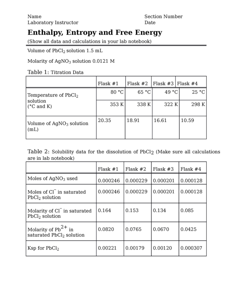 36 Gibbs Free Energy Worksheet Support Worksheet