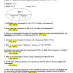 41 Light Worksheet Wavelength Frequency And Energy Worksheet Resource