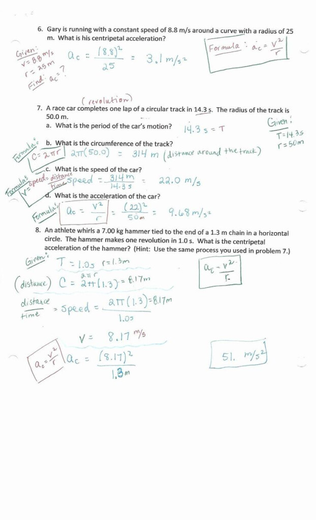 Acceleration Worksheet With Answers Best Of Physics With Coach T 