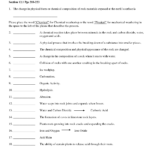 Chemical And Mechanical Weathering Worksheets