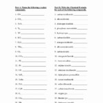 Chemical Bonding Worksheet Fill In The Blanks Worksheet