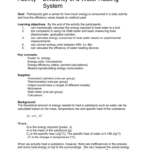 Efficiency Heating Activity2 Student Worksheet