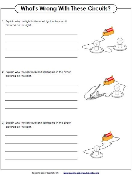 Electricity Worksheets Science Worksheets Super Teacher Worksheets