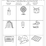 Energy Transformations Worksheet Energy Transformations Energy