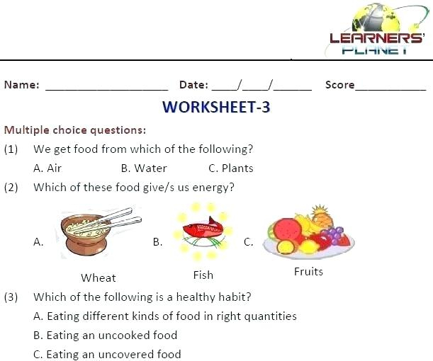 Evs Worksheets For Grade 1