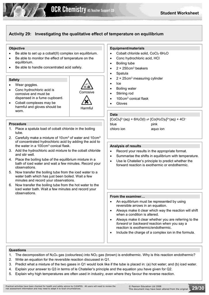 Exothermic And Endothermic Reactions Worksheet Yesterday iworksheet co